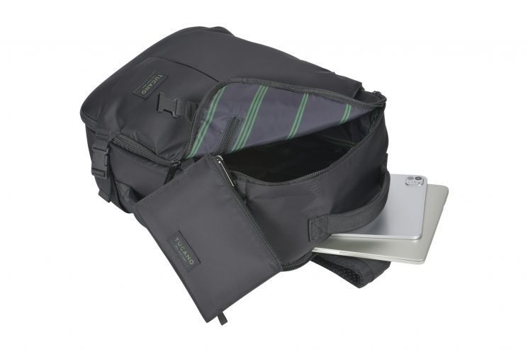 Рюкзак дорожный Tucano TUGO Premium CABIN 16", 23л, черный RC_BKTUGP-M-BK фото