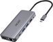 Acer Хаб USB-С > 2xUSB-A3.2/2xUSB-A2.0/SD/TF/2xHDMI/1xDP/1xRJ45/mini-jack, 0.15м, серый RC_HP.DSCAB.009 фото 1