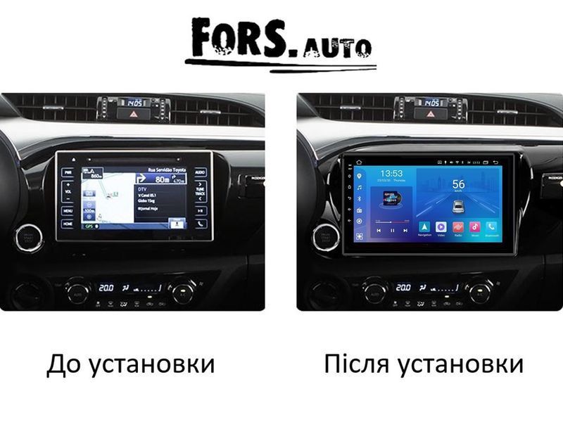 Штатная автомагнитола FORS.auto FS 1 LITE для Toyota Revo/Hilux (10.1 inch, LHD, UV black) 2018+ FA_FS-1442 фото