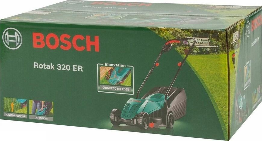 Bosch Газонокосилка сетевая Rotak 320 1200Вт 32см 31л 20-60мм 7.8кг RC_0.600.8A6.00A фото