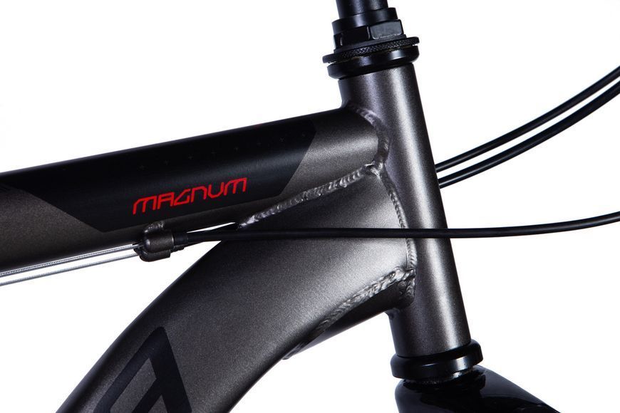 Велосипед сталь 28 Formula MAGNUM AM Vbr рама-20,5" срiблястий (матовий) з багажником задн St з крилом St 2024 VT_OPS-FR-28-027 фото