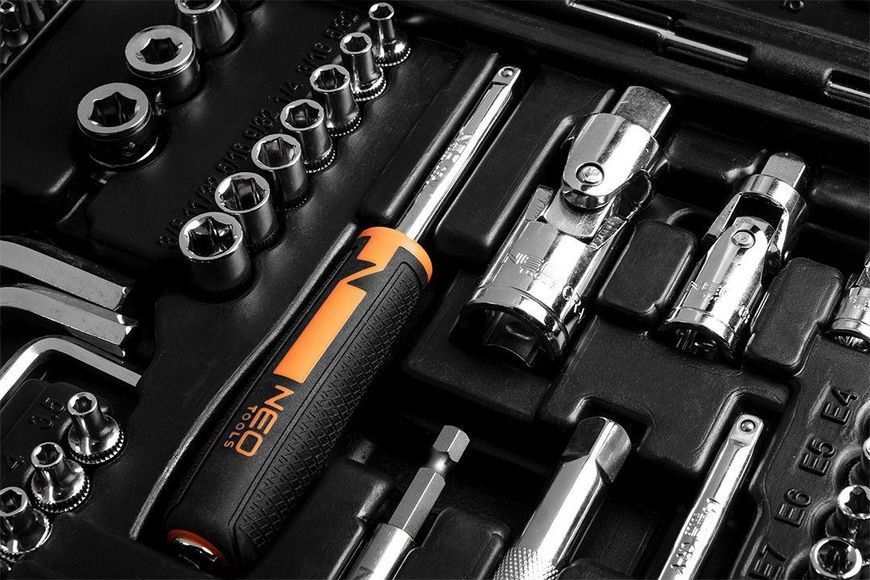 Tools Набір інструментів, 233шт, 1/2", 1/4", 3/8", CrV, кейс Neo RC_10-078 фото