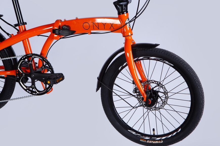 Велосипед AL 20" Dorozhnik ONYX DD CS рама-10,5" оранжевый 2025 VT_OPS-D-20-075 фото