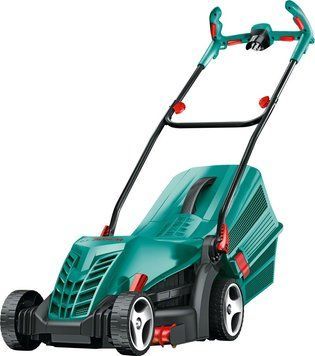 Bosch Газонокосилка ARM 34, 1300Вт, 34см, 40л, 20-70мм, до 500м.кв, система Ergoflex, 11кг RC_0.600.8A6.101 фото