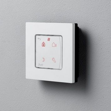 Терморегулятор Danfoss Icon Display, +5...35 &deg;C, програмований, дротовий, накладний, 230V, білий RC_088U1025 фото