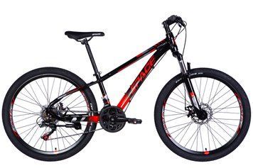 Велосипед AL 26" SPACE MERCURY DD FR рама-13" черно-красный 2025 VT_OPS-SP-26-041 фото