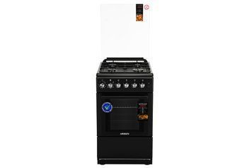 Плита ARDESTO комби, 52л, 50x60см, конвекция, чугун, подсветка, форсунки LPG (подключение газового баллона), RC_FSC-F5060PB фото