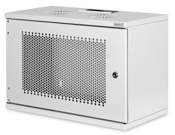 Шафа DIGITUS 19", 7U, 540x400 мм, SOHO, металеві двері, 60кг максимально, сіра RC_DN-19-07U-S-PD фото