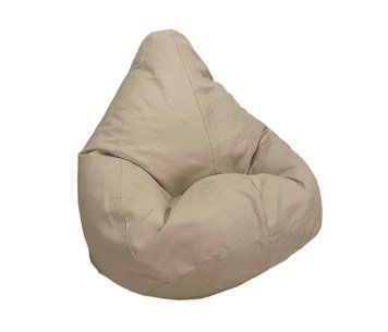 Кресло-мешок Voltronic груша, размер (3XL) 140х100 Велюр Great Ecru U_26056 фото
