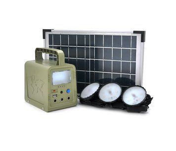 Портативний ліхтар BRAZZERS BRPF-CF42/18, Solar panel 18W, LiFePO4 - 42Wh, DC: 2x3.2V, USB:: 1x5V/2A, 3x6W Led лампи 1м, 3W U_28311 фото