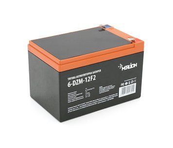 Тягова акумуляторна батарея MERLION 6-DZM-12 12V 12Ah F2 (151х98х101) U_04392 фото