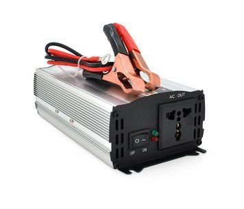 Инвертор напряжения CJ-500Q (DC:250W) 12/220V с аппроксимированной синусоидой 1 универсальная розетка U_28539 фото