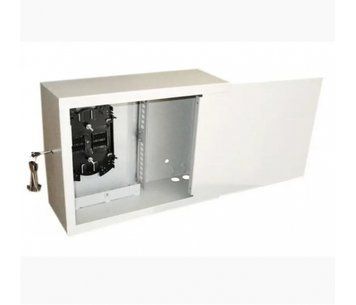 Антивандальна шафа (Оптобокс) VAGOS 400х300x150 двері петельні, замок - крабовий "Аріко", 4відп. 22мм (без касети) U_27505 фото