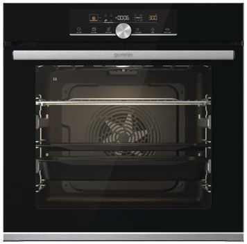 Духовой шкаф Gorenje электрический, 77л, A+, дисплей, пошаговое выпекание, черный RC_BOSX6747A01BG фото