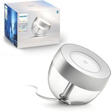 Настільний світильник розумний Philips Hue Iris, 2000K-6500K, RGB, ZigBee, Bluetooth, дим, срібний RC_929002376703 фото