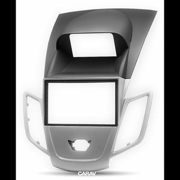 Перехідна рамка CARAV 11-306 для FORD Fiesta 2008+ w/display (Silver & Black) AV_11-306 фото