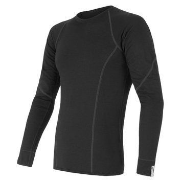 Термофутболка чоловіча Sensor Merino Active LS black 11109033, SM11MA-black-XXXL TM_SM11MA-black-S фото