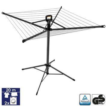 Сушарка для білизни підлогова Casa Si Pop-Up Rotary 20m Anthracite (CS92039B) DS_DAS302414 фото
