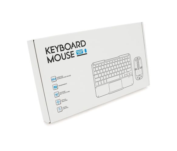 Бездротовий комплект YT-KB333 (KB+Mouse), (Eng / Pyc), 2.4G, 78 клавіш, White/Transparent, Box U_38367 фото