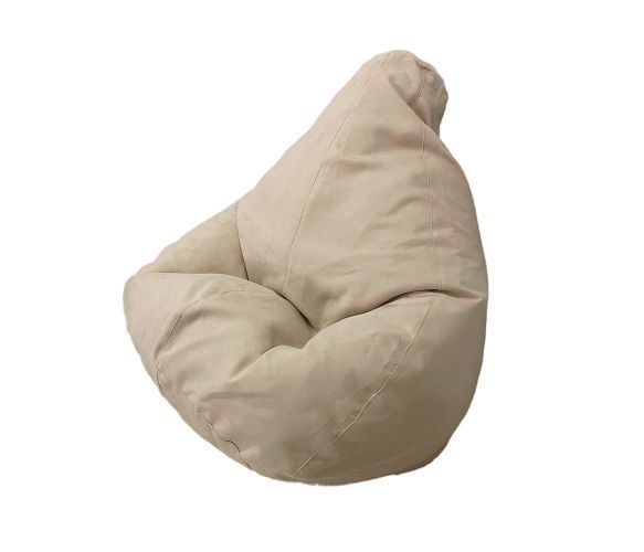 Кресло-мешок Voltronic груша, размер (3XL) 140х100 Велюр Great Ecru U_26056 фото