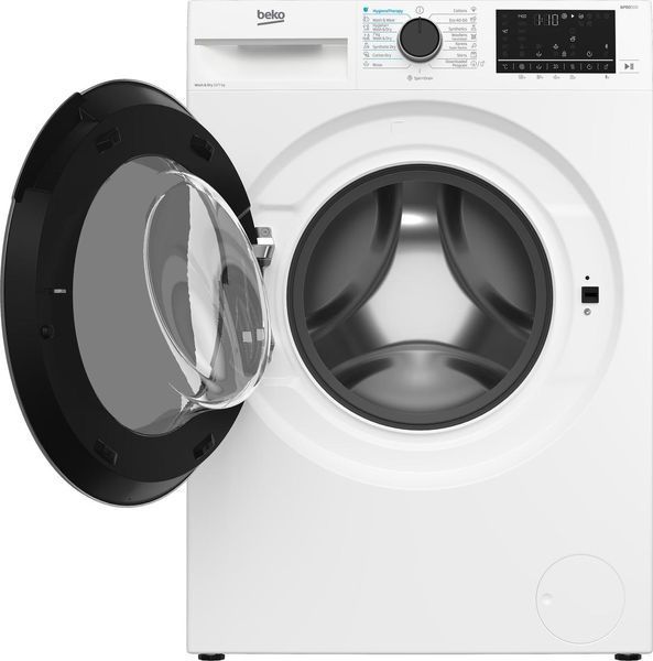 Пральна-сушильна машина Beko фронтальна, 10(7)кг, 1400, А, 60см, дисплей, білий RC_B5DFT510457WPB фото