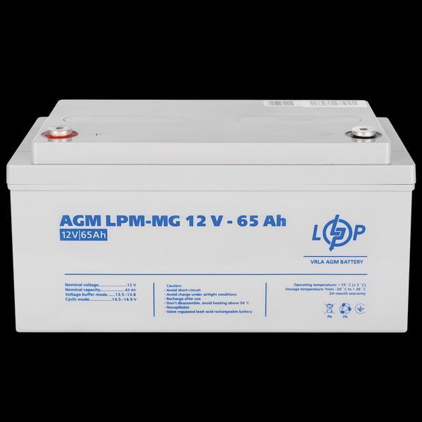 Акумулятор мультигелевий LPM-MG 12V - 65 Ah LP_3872 фото