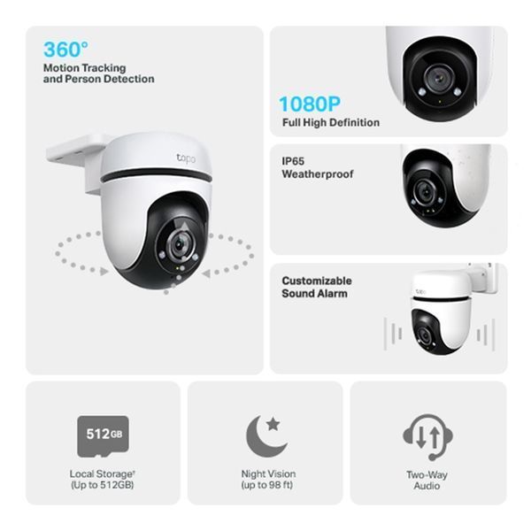 IP-камера TP-LINK Tapo C500 2MP N300 наружная поворотная RC_TAPO-C500 фото
