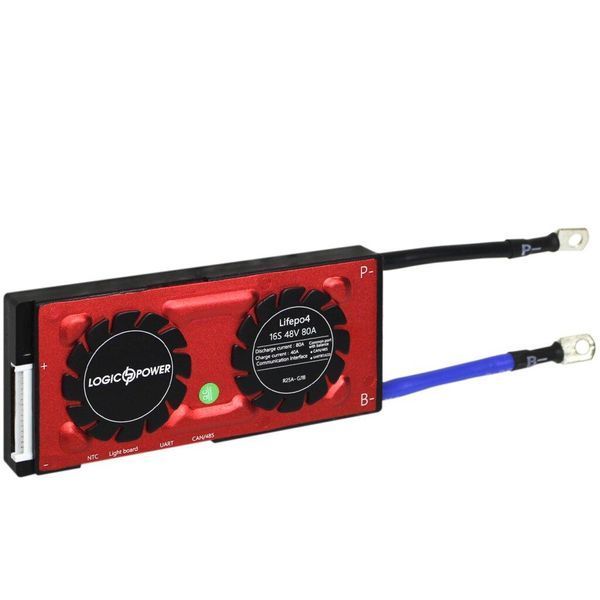 Smart BMS плата LP LiFePO4 48V 16S Dis 80A Ch 40A UART+RS485+CAN LP_16352 фото