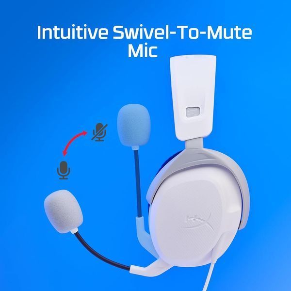 Гарнитура HyperX Cloud Stinger 2 PS4/PS5, mini-jack, бело-синий RC_75X29AA фото