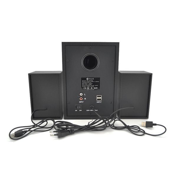 Колонки 2.1 Kisonli TM-9000A Bluetooth для ПК и ноутбука с сабвуфером мощный звук 25Вт KU-22 U_23437 фото