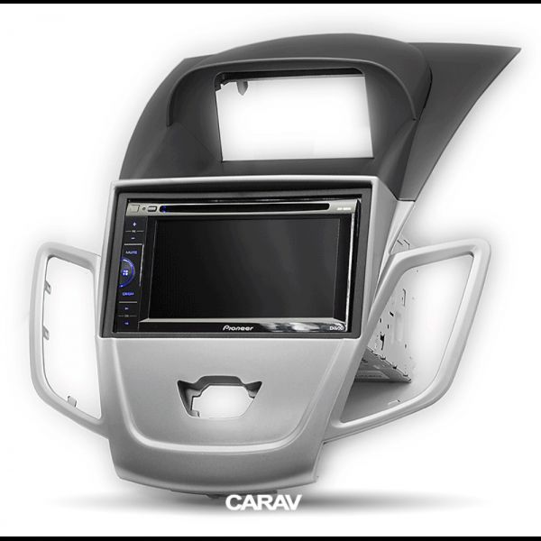 Перехідна рамка CARAV 11-306 для FORD Fiesta 2008+ w/display (Silver & Black) AV_11-306 фото
