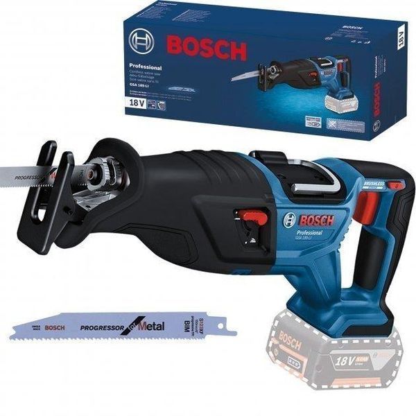 Пила сабельная аккумуляторная Bosch GSA 185-LI 18В пропил 230мм ход 28мм 3.2кг без АКБ и ЗП RC_0.601.6C0.020 фото