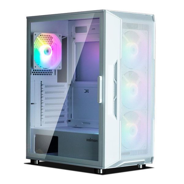 Корпус Zalman I3 Neo без БП, 1xUSB3.0, 2xUSB2.0, 4x120мм RGB, VGA 355мм, LCS ready, TG Side Panel, ATX, білий RC_I3NEOWHITE фото