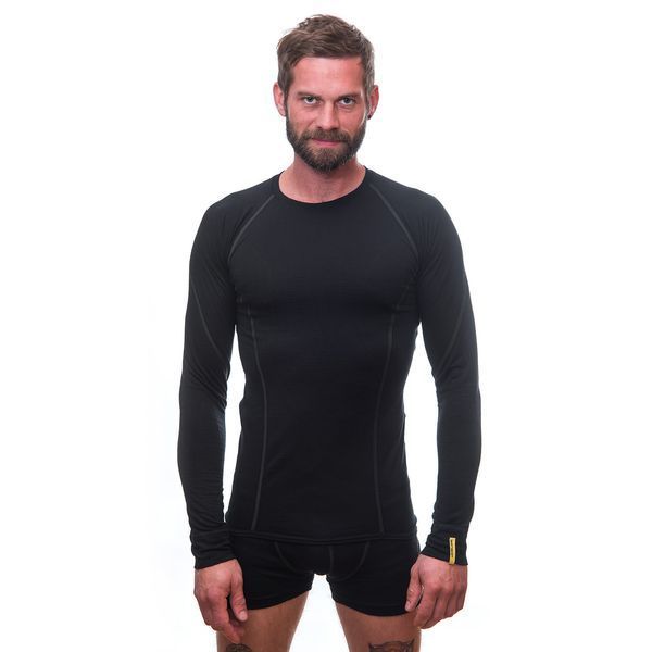 Термофутболка чоловіча Sensor Merino Active LS black 11109033, SM11MA-black-XXXL TM_SM11MA-black-S фото