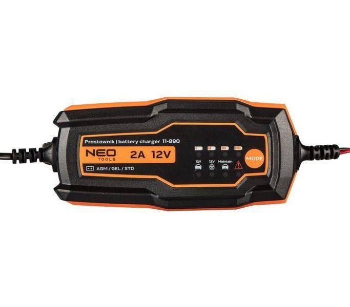 Зарядное устройство для Neo Tools, 2А/35Вт, 4-60Аг, для STD/AGM/GEL аккумуляторов RC_11-890 фото