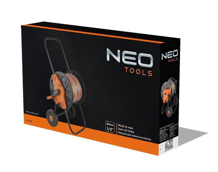 Tools Котушка для шланга на колесах 60м 1/2" 20м 3/4" Neo RC_15-793 фото