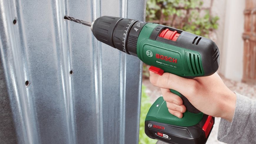 Bosch Шуруповерт-дриль акумуляторна EasyImpact 18V-40 18В 2х2А&middot;год 20&middot;38Нм 0-430&middot;0-1630об&middot;хв кейс ЗП набір RC_0.603.9D8.109 фото