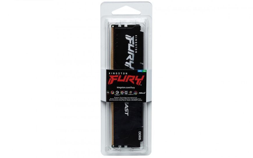 Память ПК Kingston DDR5 16GB 6000 FURY Beast RC_KF560C40BB-16 фото