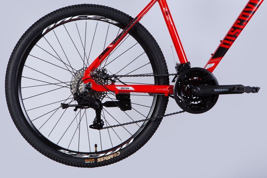 Велосипед AL 26" Discovery BASTION DD CS рама-18" червоно-чорний 2025 VT_OPS-DIS-26-619 фото