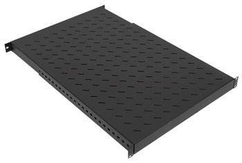 Полиця 19", 1U, регульована, глибина 350-600 мм, 150кг максимально, чорна ZPAS RC_W-3074-83-04-161 фото