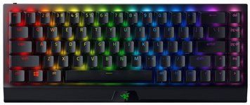 Клавіатура механічна Razer BlackWidow V3 Mini HyperSpeed 68key, Green Switch, USB-A/WL/BT, EN/RU, RGB, чорний RC_RZ03-03891600-R3R1 фото