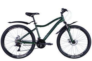 Велосипед сталь 26" Discovery KELLY AM DD тріскачка рама-16" зелений (матовий) з крилом Pl 2024 VT_OPS-DIS-26-582 фото