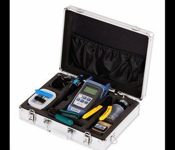 Набор инструментов и тестеров для работы с оптическим кабелем Voltronic FC-6S 10 шт., металлический кейс U_20006 фото