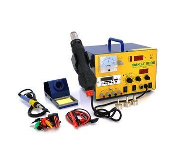 Паяльная станция BAKKU BK-909S цифровая индикация,паяльник + фен, с внутр. БП 0-15В 1А, MP-3 (320*298*240) 4,4 U_00670 фото