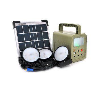 Портативний ліхтар BRAZZERS BRPF-CF42/5, Solar panel 5W, LiFePO4 - 42Wh, DC: 3.2V, USB:: 1x5V/2A, 3x6W Led лампи 3м, 9W вбудований U_28310 фото