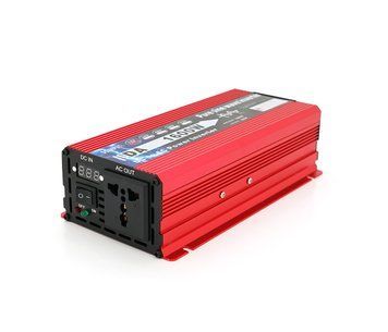Інвертор напруги DA-1600M (DC:800W) 12/220V з апроксимованою синусоїдою 1 універсальна розетка клемні U_28541 фото