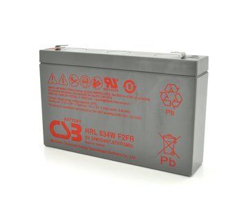 Аккумуляторная батарея CSB HRL634WF2, 6V 9Ah (151х34х99мм) Q10 U_04411 фото
