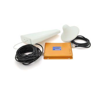 Комплект усилитель GSM306-3G-4G 900/1800/2100МГц, усилитель трехдиапазонный, антенна приёма, 20м кабеля, U_22746 фото