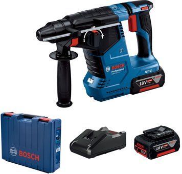 Перфоратор акумуляторний Bosch GBH 187-LI SDS-Plus 18В 2х5А/год 2.4Дж 2.9кг кейс RC_0.611.923.021 фото