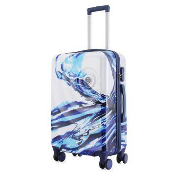 Чемодан Semi Line 24" (M) White/Blue Print (T5653-2) DS_DAS302330 фото